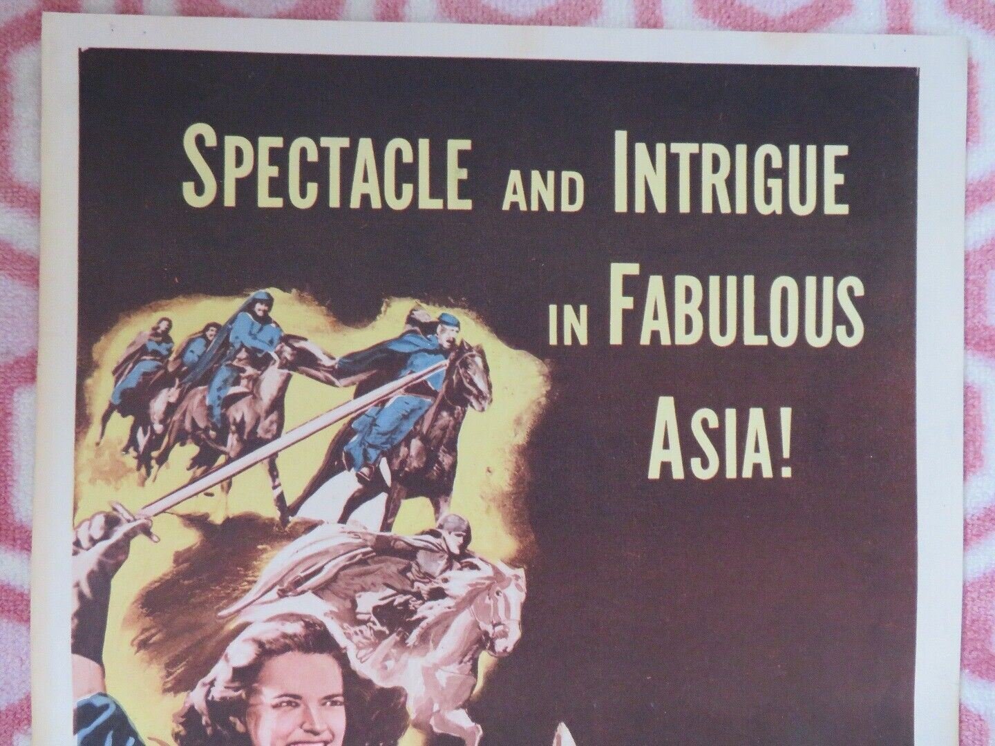 FLAME OF CALCUTTA US INSERT (14"x 36") POSTER DENIS DARCEL PATRIC KNOWLES 1953 - Rendezvous Cinema