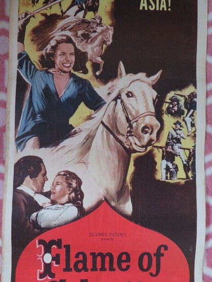 FLAME OF CALCUTTA US INSERT (14"x 36") POSTER DENIS DARCEL PATRIC KNOWLES 1953 - Rendezvous Cinema