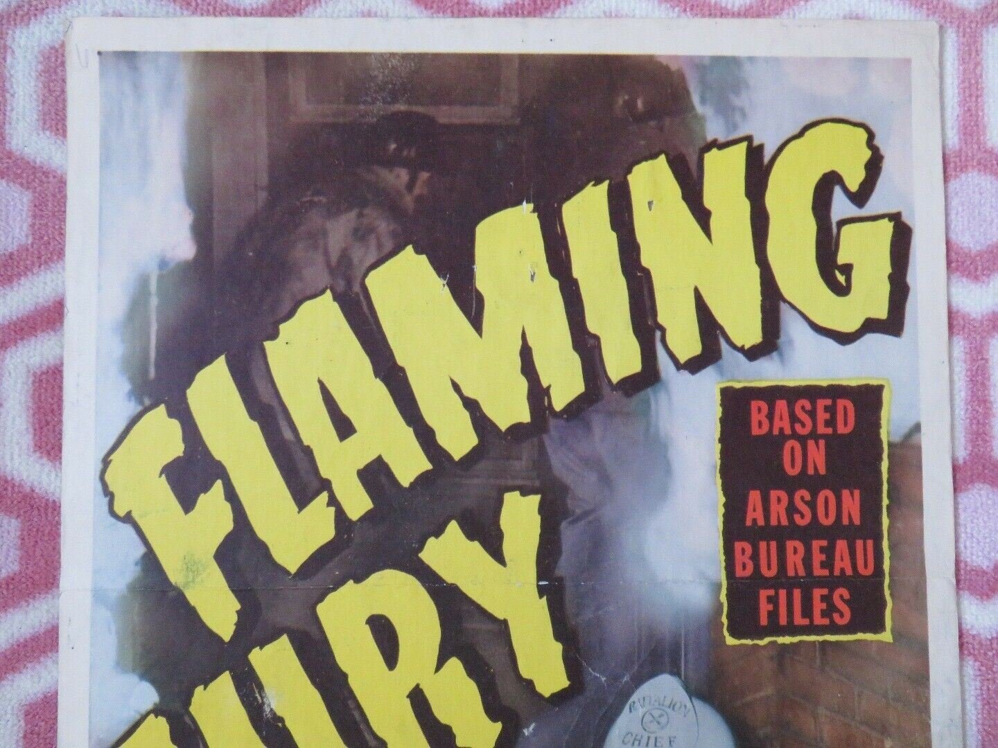 FLAMING FURY US INSERT (14"x 36") POSTER ROY ROBERTS GEORGE COOPER 1949 Movie posters