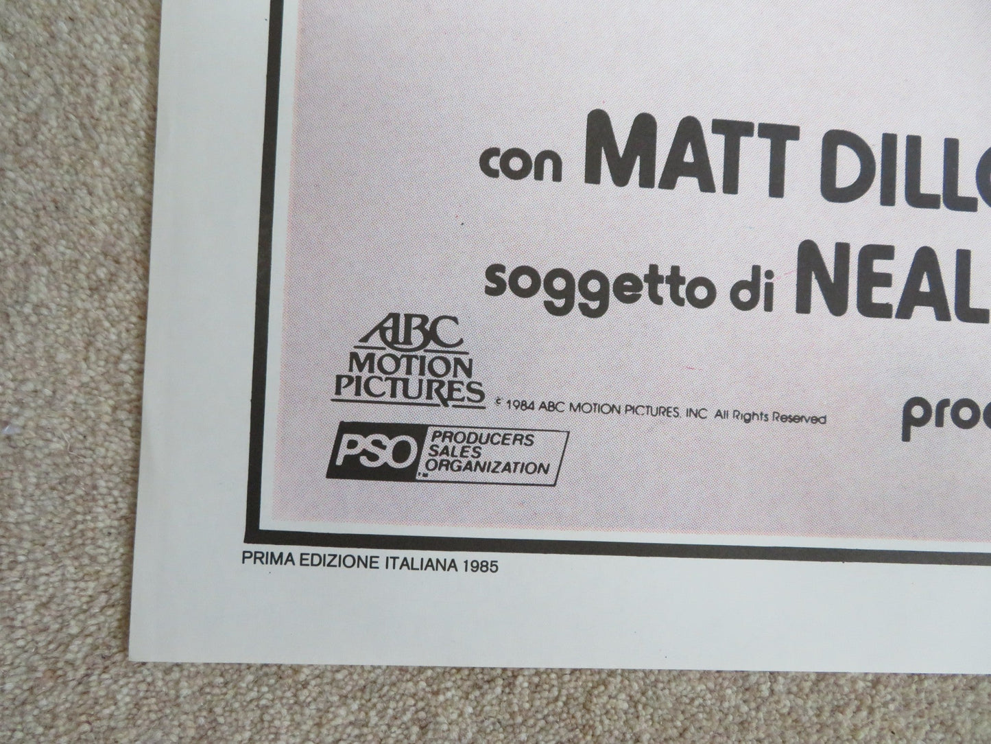 FLAMINGO KID ITALIAN 2 FOGLIO POSTER MATT DILLON HECTOR ELIZONDO 1984 Rendezvous Cinema Movie posters