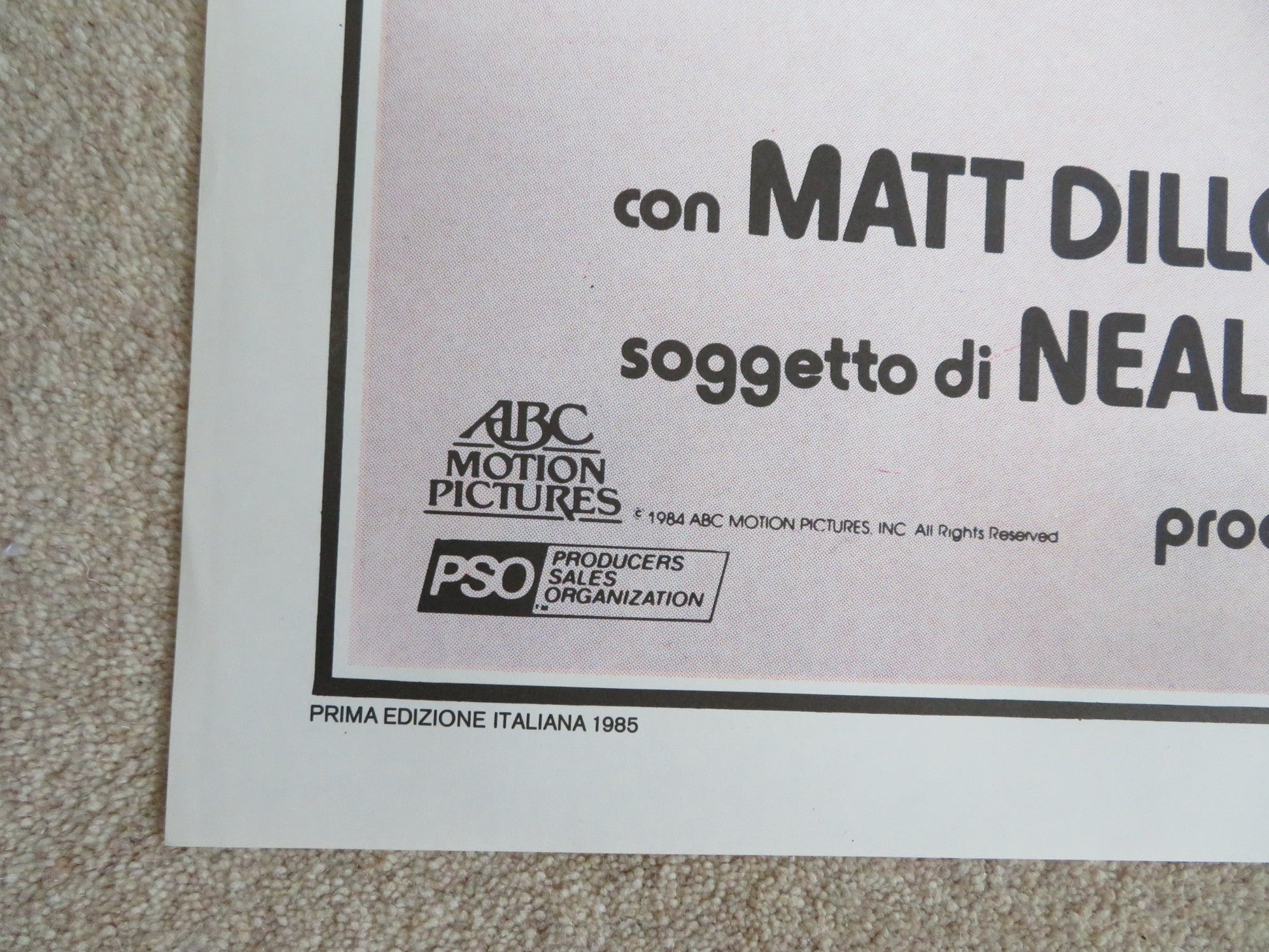 FLAMINGO KID ITALIAN 2 FOGLIO POSTER MATT DILLON HECTOR ELIZONDO 1984 Rendezvous Cinema Movie posters