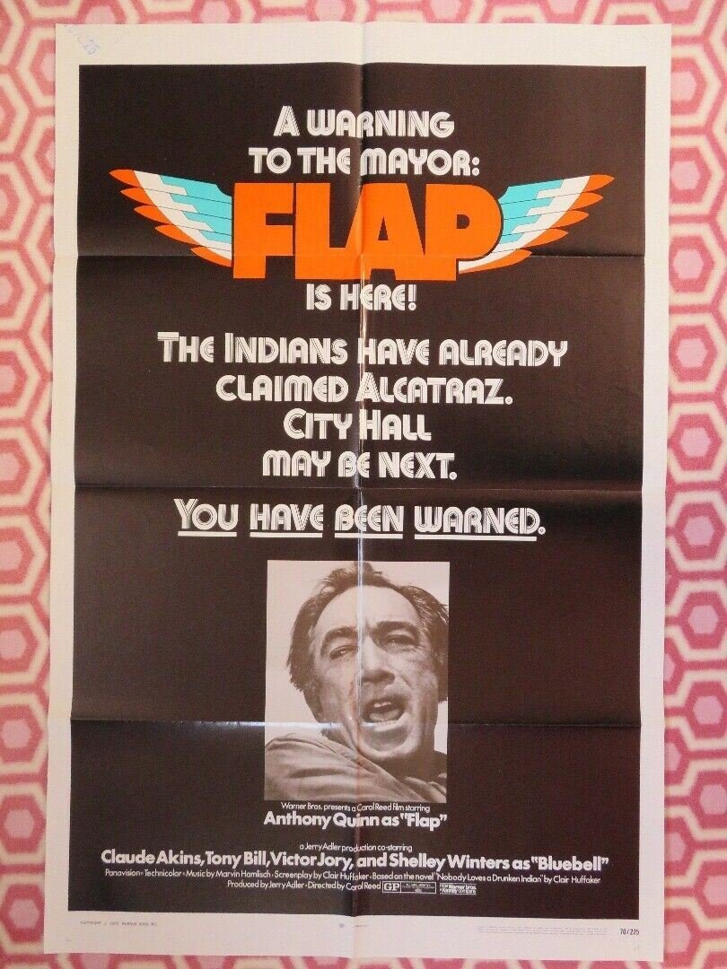 FLAP US ONE SHEET POSTER ANTHONY QUINN CLAUDE AKINS SHELLEY WINTERS - Rendezvous Cinema