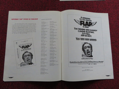 FLAP US PRESSBOOK UNCUT AND SUPPLEMENT ANTHONY QUINN CLAUDE AKINS 1970 Rendezvous Cinema Movie posters