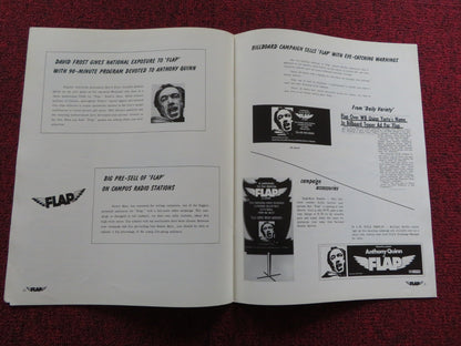 FLAP US PRESSBOOK UNCUT AND SUPPLEMENT ANTHONY QUINN CLAUDE AKINS 1970 Rendezvous Cinema Movie posters