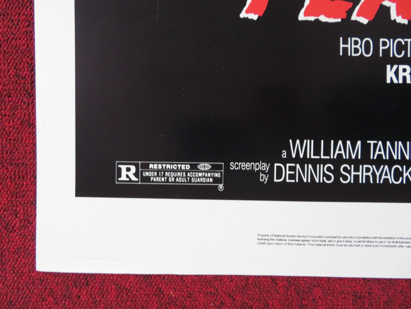 FLASHPOINT FOLDED US ONE SHEET POSTER KRIS KRISTOFFERSON TREAT WILLIAMS 1984 Rendezvous Cinema Movie posters