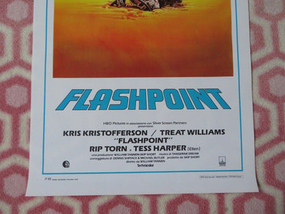 FLASHPOINT ITALIAN LOCANDINA (27.5"x13") POSTER KRIS KRISTOFFERSON 1985 Movie posters