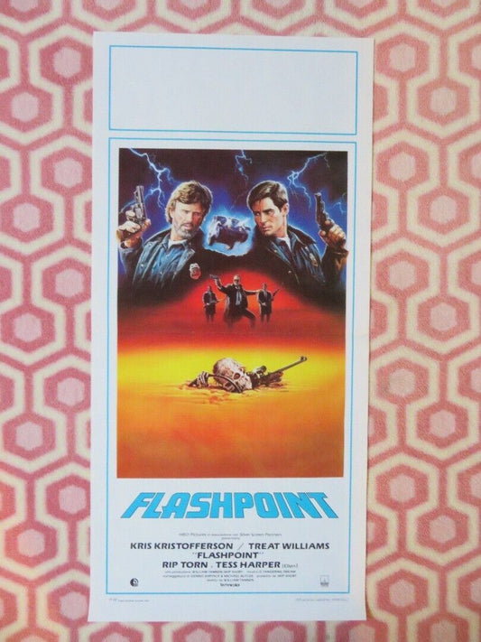 FLASHPOINT ITALIAN LOCANDINA (27.5"x13") POSTER KRIS KRISTOFFERSON 1985 Movie posters