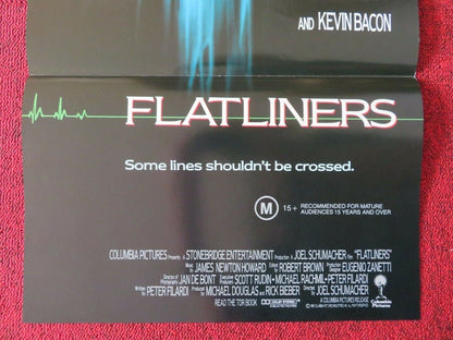 FLATLINERS FOLDED AUSTRALIAN DAYBILL POSTER SUTHERLAND BACON ROBERTS 1990 Movie posters