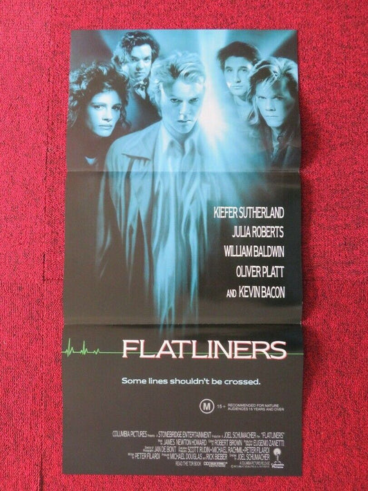 FLATLINERS FOLDED AUSTRALIAN DAYBILL POSTER SUTHERLAND BACON ROBERTS 1990 Movie posters