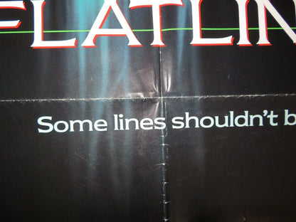 FLATLINERS FOLDED US ONE SHEET POSTER KIEFER SUTHERLAND JULIA ROBERTS 1990 Movie posters