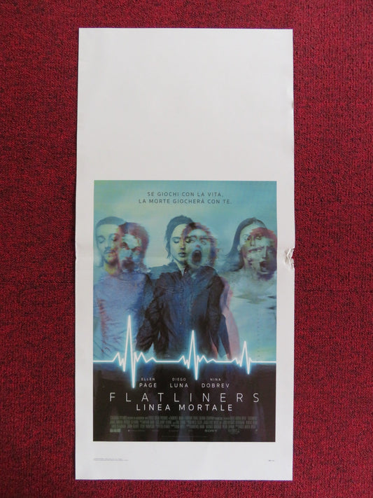 FLATLINERS ITALIAN LOCANDINA POSTER ELLIOT PAGE DIEGO LUNA 2017 Rendezvous Cinema Movie posters