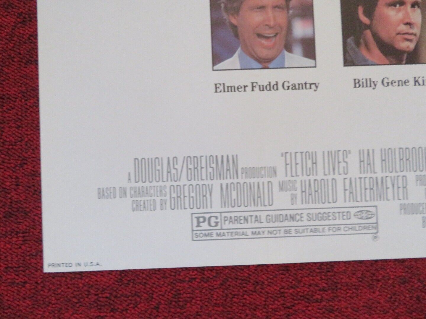 FLETCH LIVES FOLDED US ONE SHEET POSTER CHEVY CHASE HAL HOLBROOK 1989 - Rendezvous Cinema