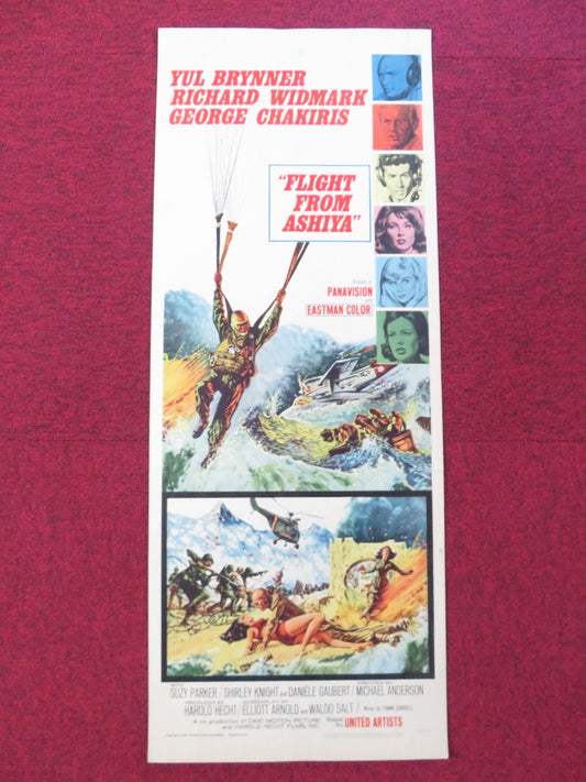 FLIGHT FROM ASHIYA US INSERT (14"x 36") POSTER YUL BRYNNER RICHARD WIDMARK 1964 Rendezvous Cinema Movie posters