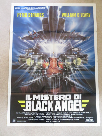 FLIGHT OF BLACK ANGEL ITALIAN 2 FOGLIO POSTER PETER STRAUSS WILLIAM O'LEARY 1991 Rendezvous Cinema Movie posters