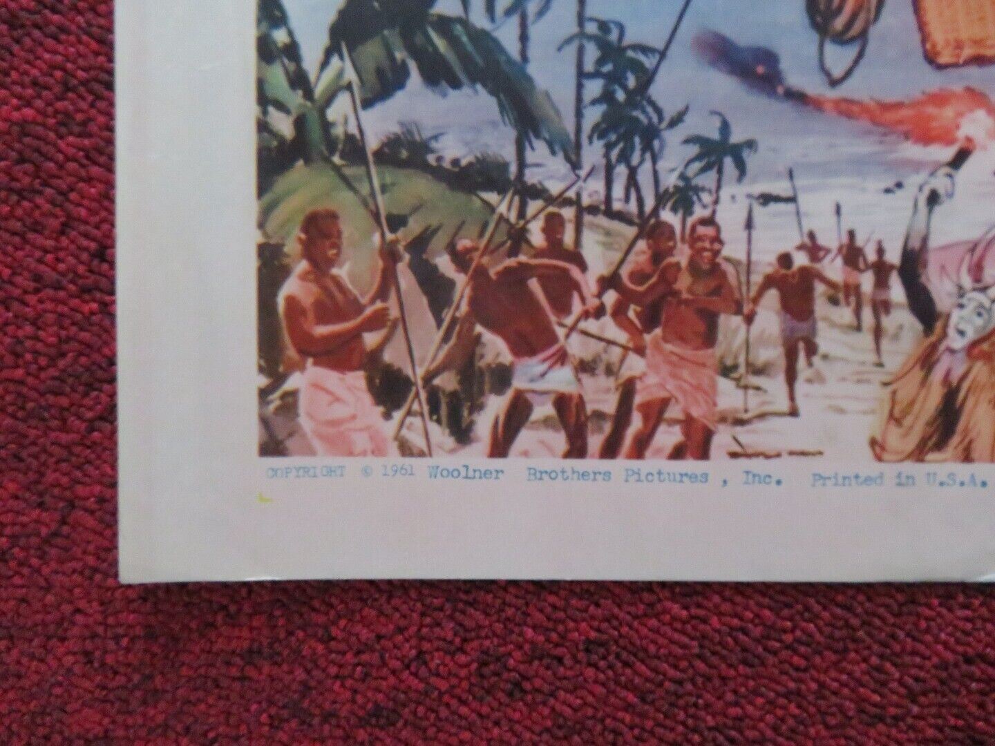 FLIGHT OF THE LOST BALLOON US HALF SHEET (22"x 28") POSTER MALA POWERS 1961 Movie posters