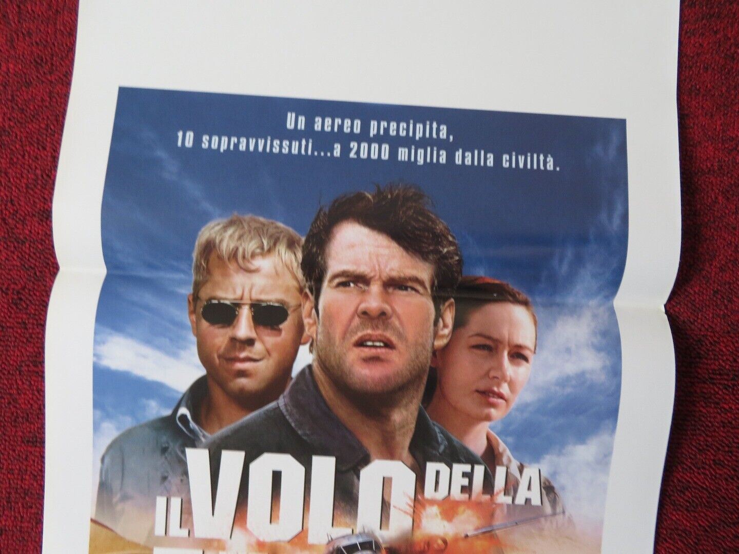 FLIGHT OF THE PHOENIX ITALIAN LOCANDINA (27.5"x13") POSTER DENNIS QUAID 2004 Movie posters