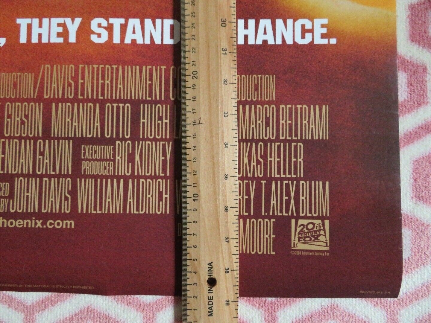 FLIGHT OF THE PHOENIX VERSION B US ROLLED POSTER DENNIS QUAID HUGH LAURIE 2004 - Rendezvous Cinema