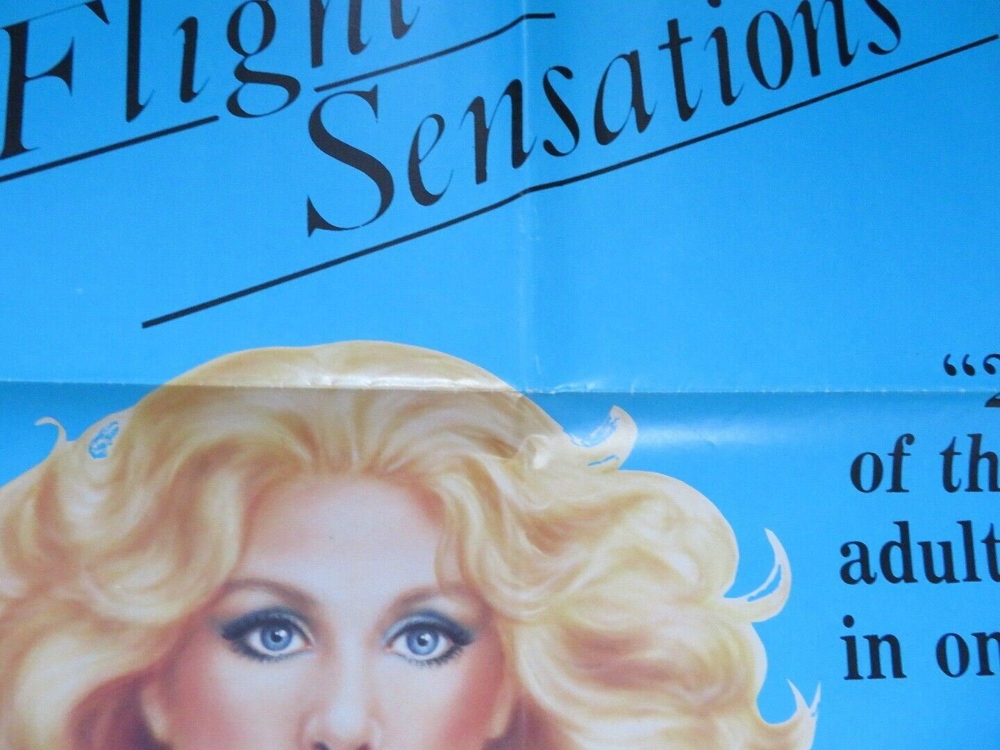 FLIGHT SENSATIONS FOLDED US ONE SHEET POSTER SEKA JOHN HOLMES 1983 - Rendezvous Cinema