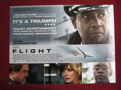 FLIGHT UK QUAD (30"x 40") ROLLED POSTER DENZEL WASHINGTON DON CHEADLE 2012 Rendezvous Cinema Movie posters