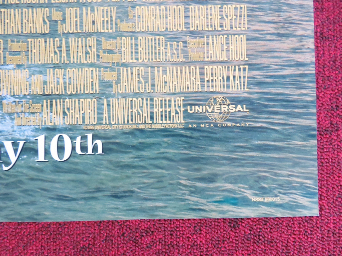 FLIPPER FOLDED US ONE SHEET POSTER PAUL HOGAN ELIJAH WOOD 1996 Rendezvous Cinema Movie posters