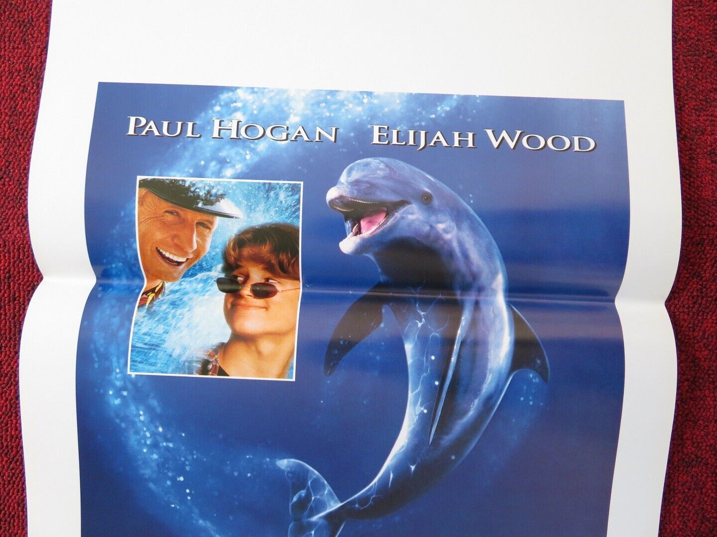FLIPPER ITALIAN LOCANDINA (27.5"x13") POSTER PAUL HOGAN ELIJAH WOOD 1996 Movie posters