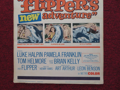 FLIPPER'S NEW ADVENTURE US INSERT (14"x 36") POSTER LUKE HALPIN BRIAN KELLY 1964 Rendezvous Cinema Movie posters