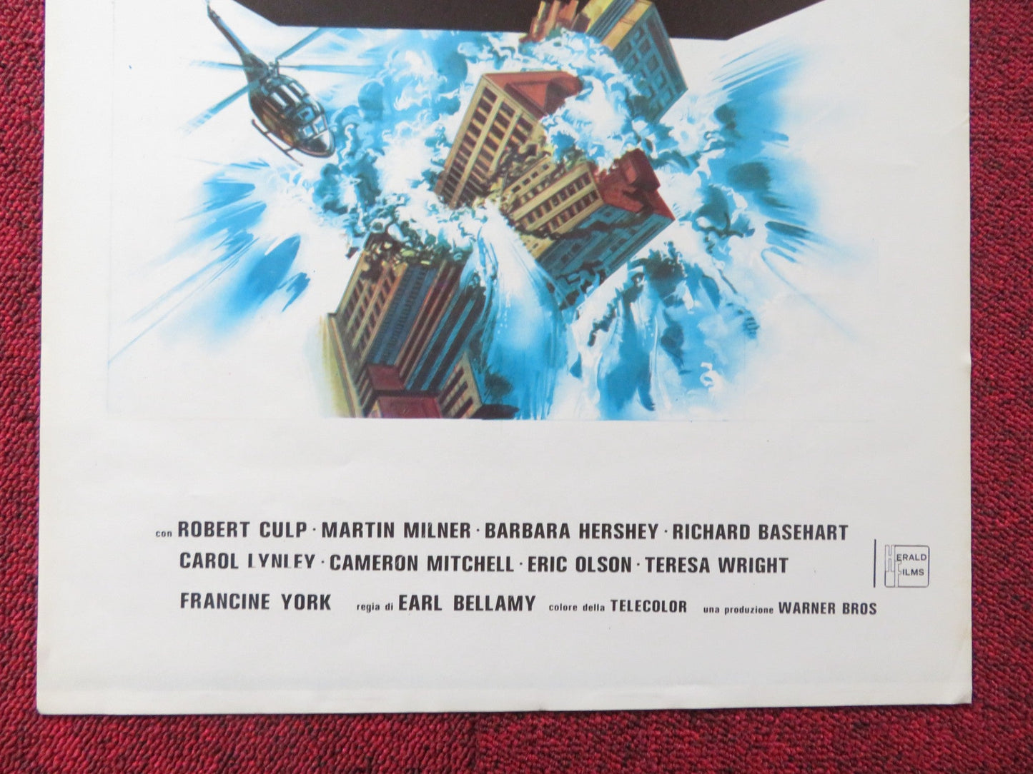 FLOOD ITALIAN LOCANDINA POSTER ROBERT CULP MARTIN MILNER 1976 Rendezvous Cinema Movie posters
