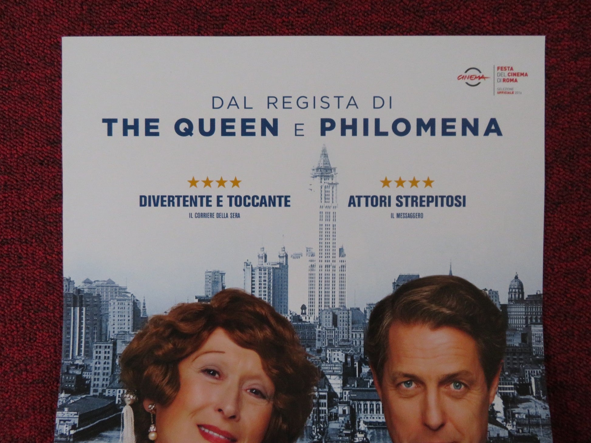 FLORENCE FOSTER JENKINS ITALIAN LOCANDINA POSTER MERYL STREEP HUGH GRANT 2016 Rendezvous Cinema Movie posters