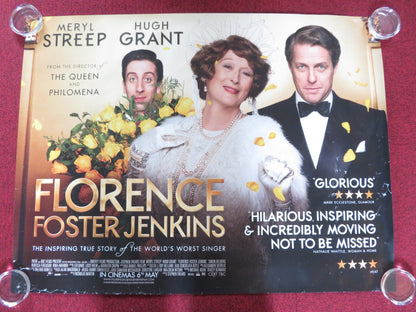 FLORENCE FOSTER JENKINS UK QUAD ROLLED POSTER MERYL STREEP HUGH GRANT 2016 Rendezvous Cinema Movie posters