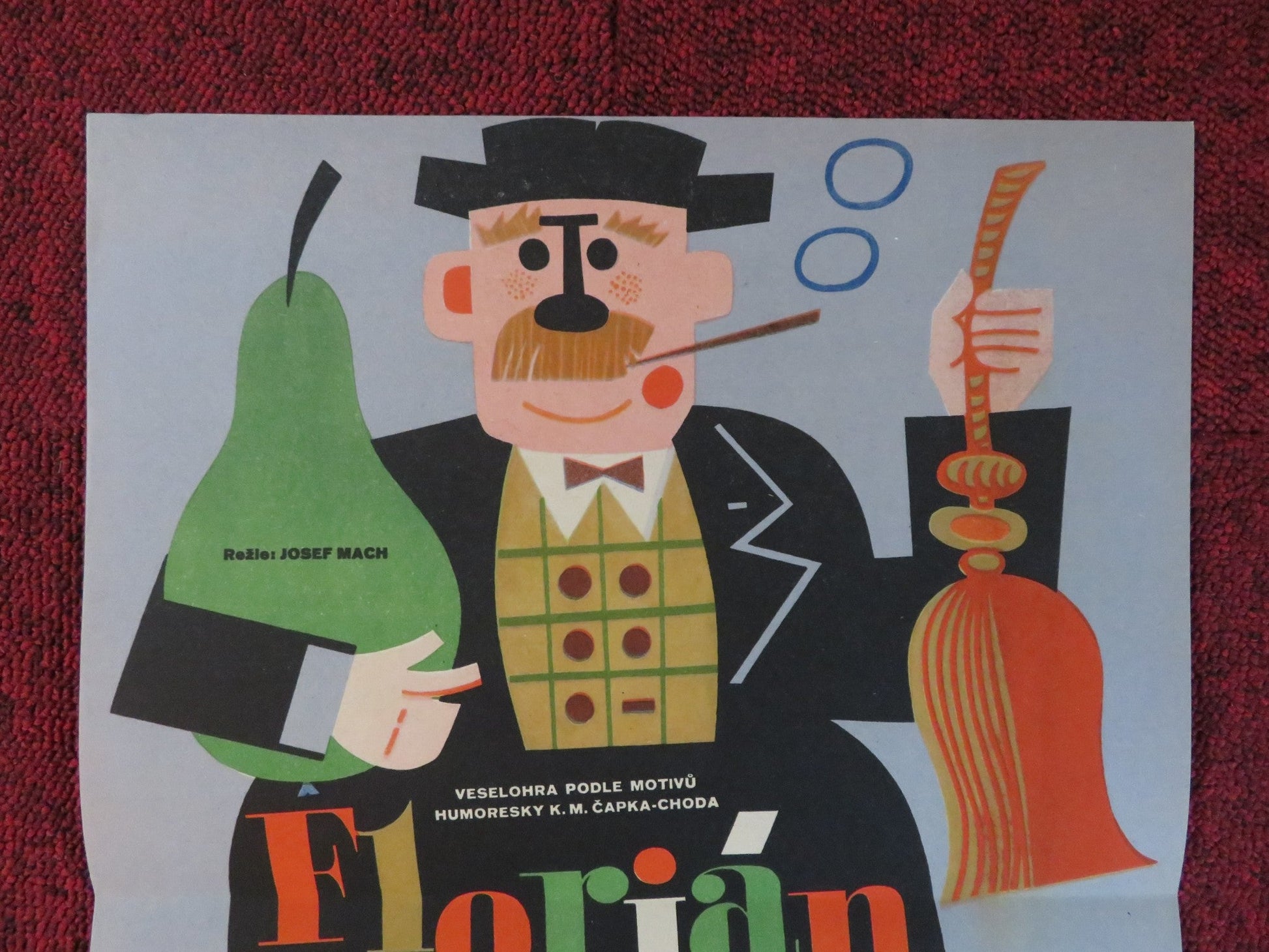 FLORIAN CZECH POSTER JOSEF MACH VERA LANKOVA 1961 Rendezvous Cinema Movie posters