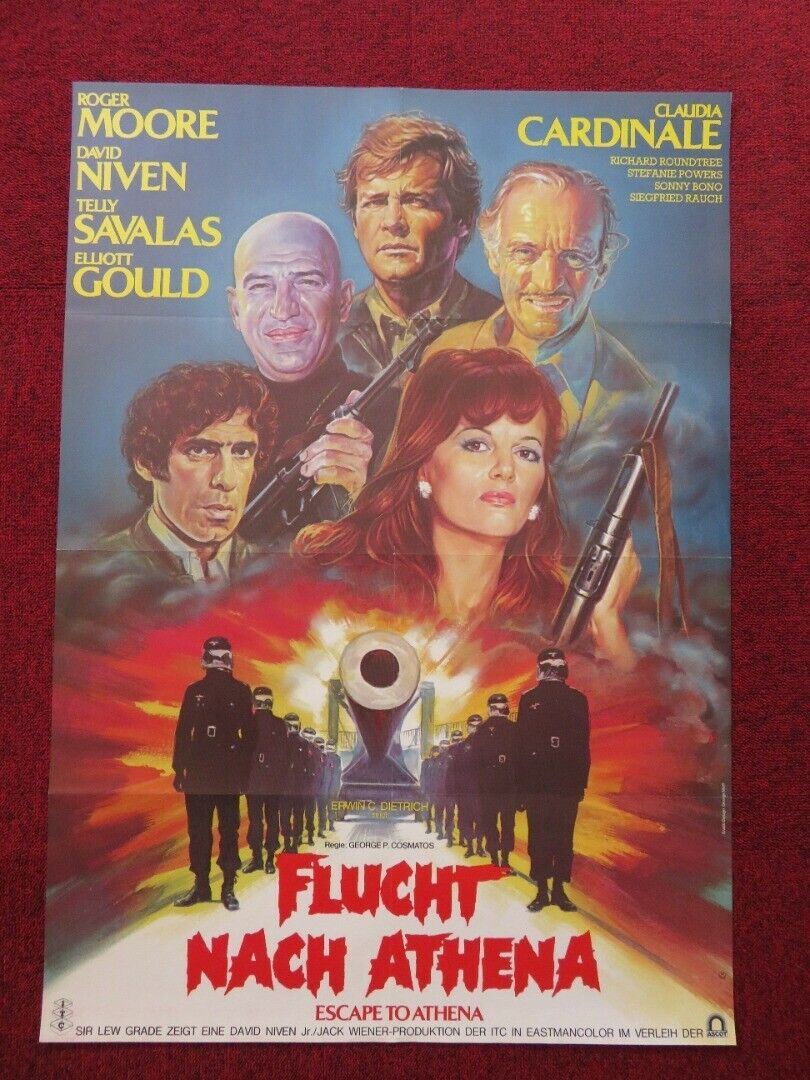 Flucht nach Athena/ ESCAPE TO ATHENA A1 (23"x 33") POSTER ROGER MOORE 1979 Movie posters