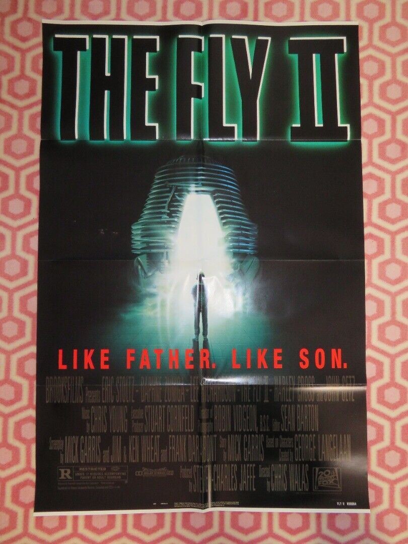 FLY II FOLDED US ONE SHEET POSTER ERIC STOLTZ CHRIS WALAS 1989 Movie posters