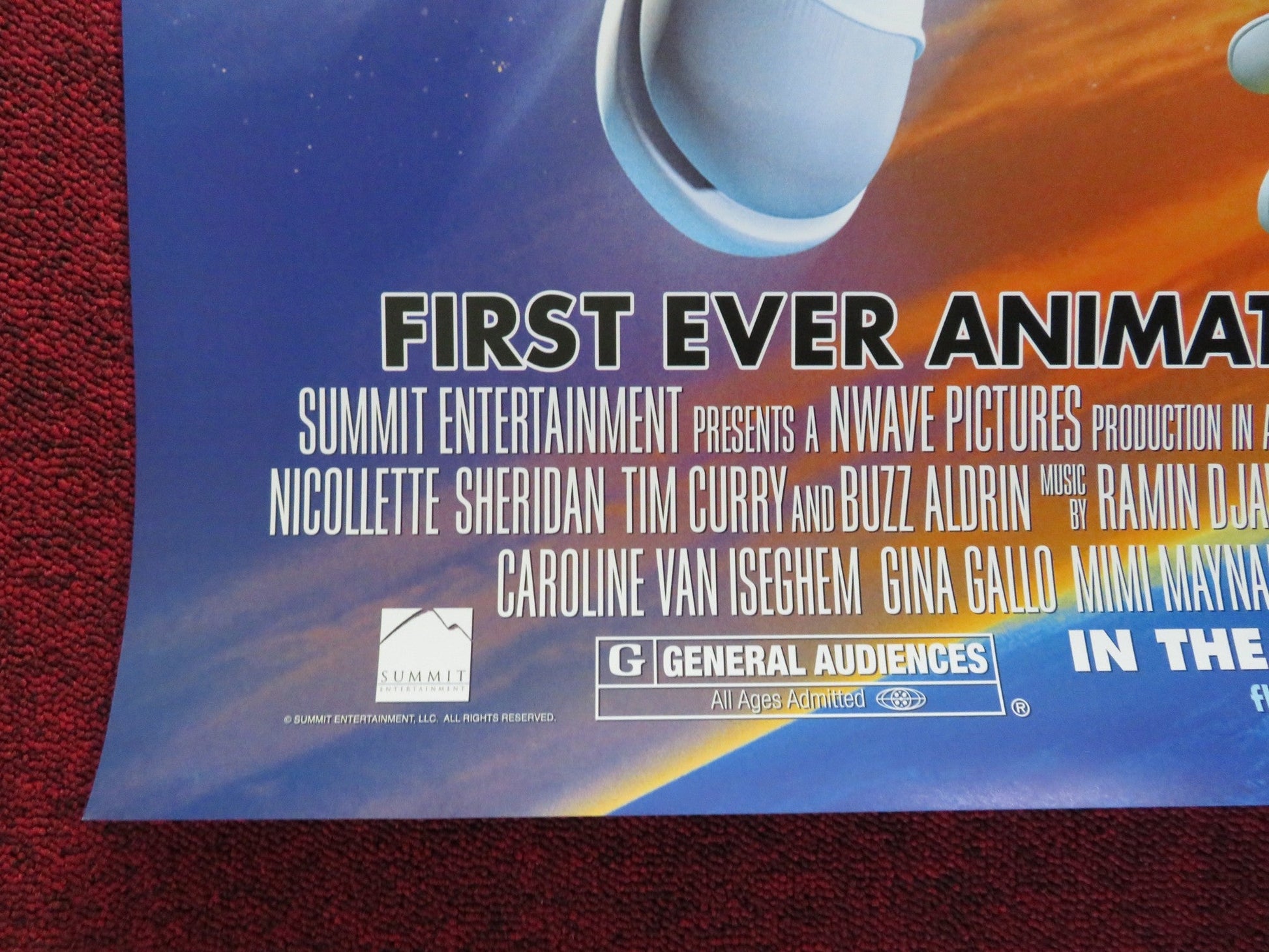 FLY ME TO THE MOON 3D US ONE SHEET ROLLED POSTER CHRISTOPHER LLOYD 2007 Rendezvous Cinema Movie posters