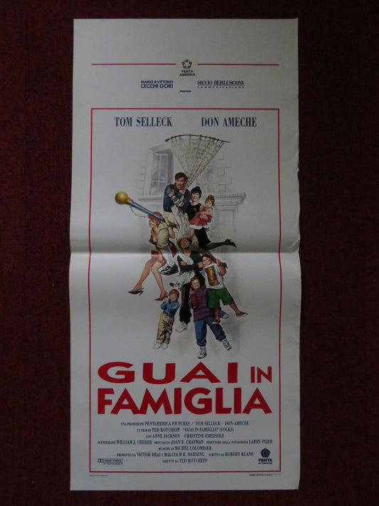 FOLKS! ITALIAN LOCANDINA POSTER TOM SELLECK DON AMECHE 1992 Rendezvous Cinema Movie posters