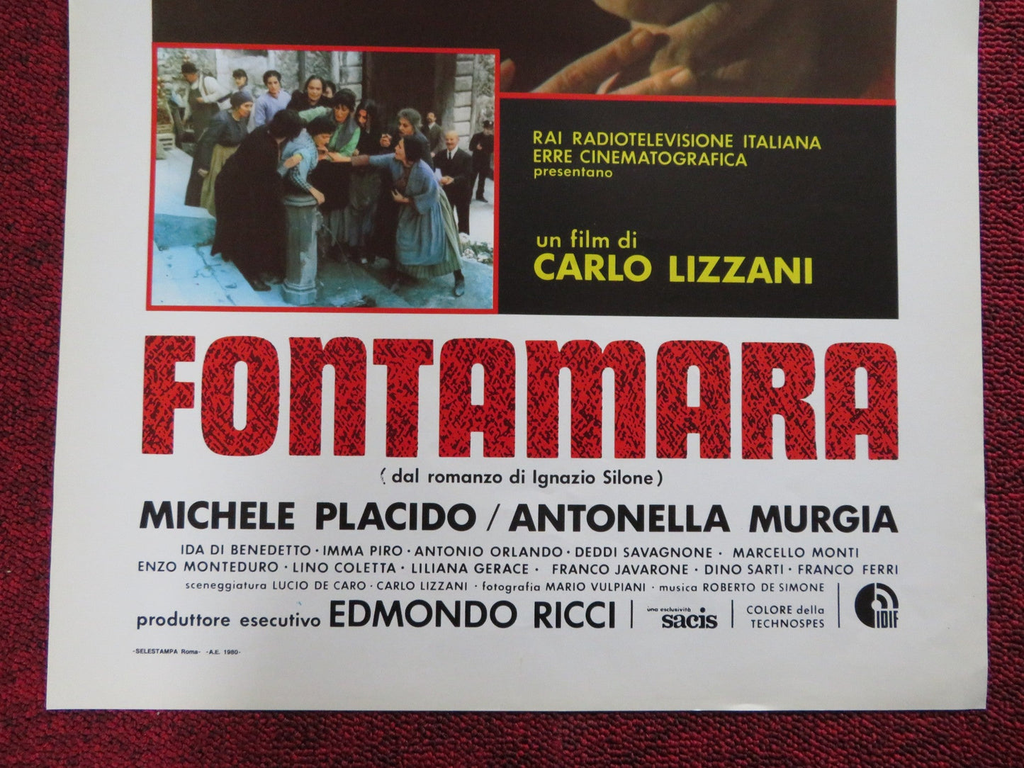 FONTAMARA ITALIAN LOCANDINA POSTER MICHELE PLACIDO ANTONELLA MURGIA 1980 Rendezvous Cinema Movie posters