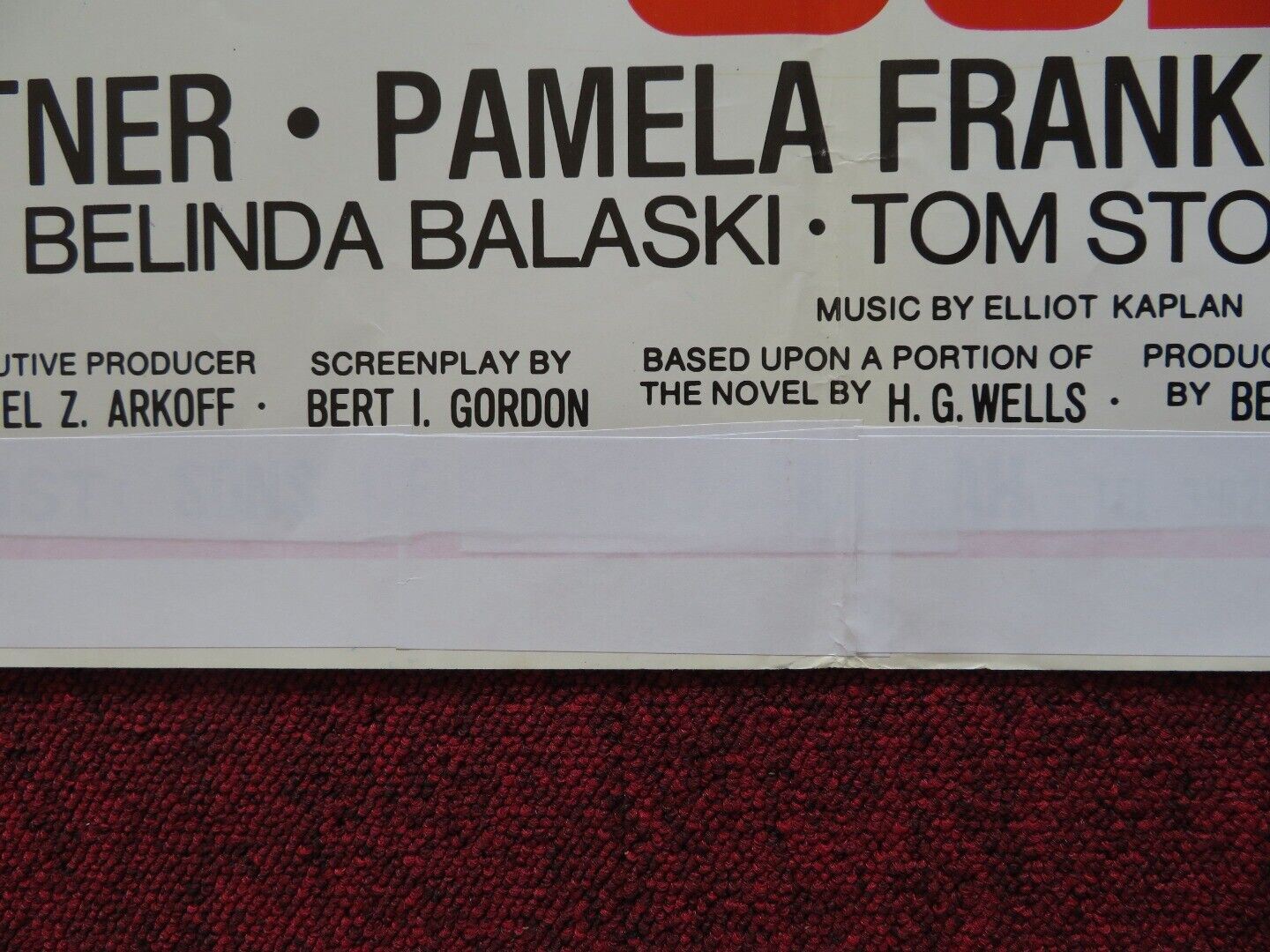 FOOD OF THE GODS PERSIAN ROLLED POSTER MARJOE GORTNER PAMELA FRANKLIN 1980 Movie posters