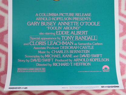 FOOLIN' AROUND US INSERT (14"x 36") POSTER GARY BUSEY ANNETTE O'TOOLE 1979 Movie posters