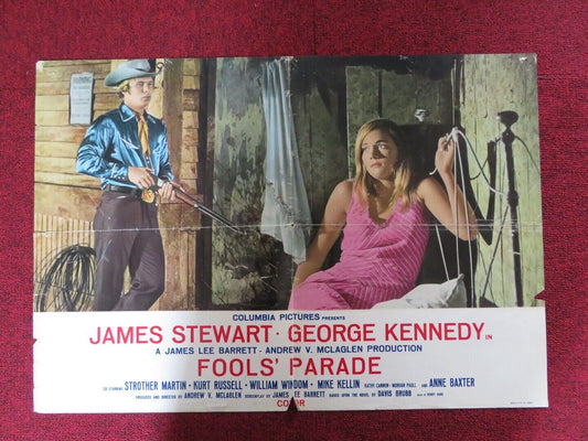 FOOLS' PARADE ITALIAN FOTOBUSTA POSTER JAMES STEWART GEORGE KENNEDY 1971 Movie posters