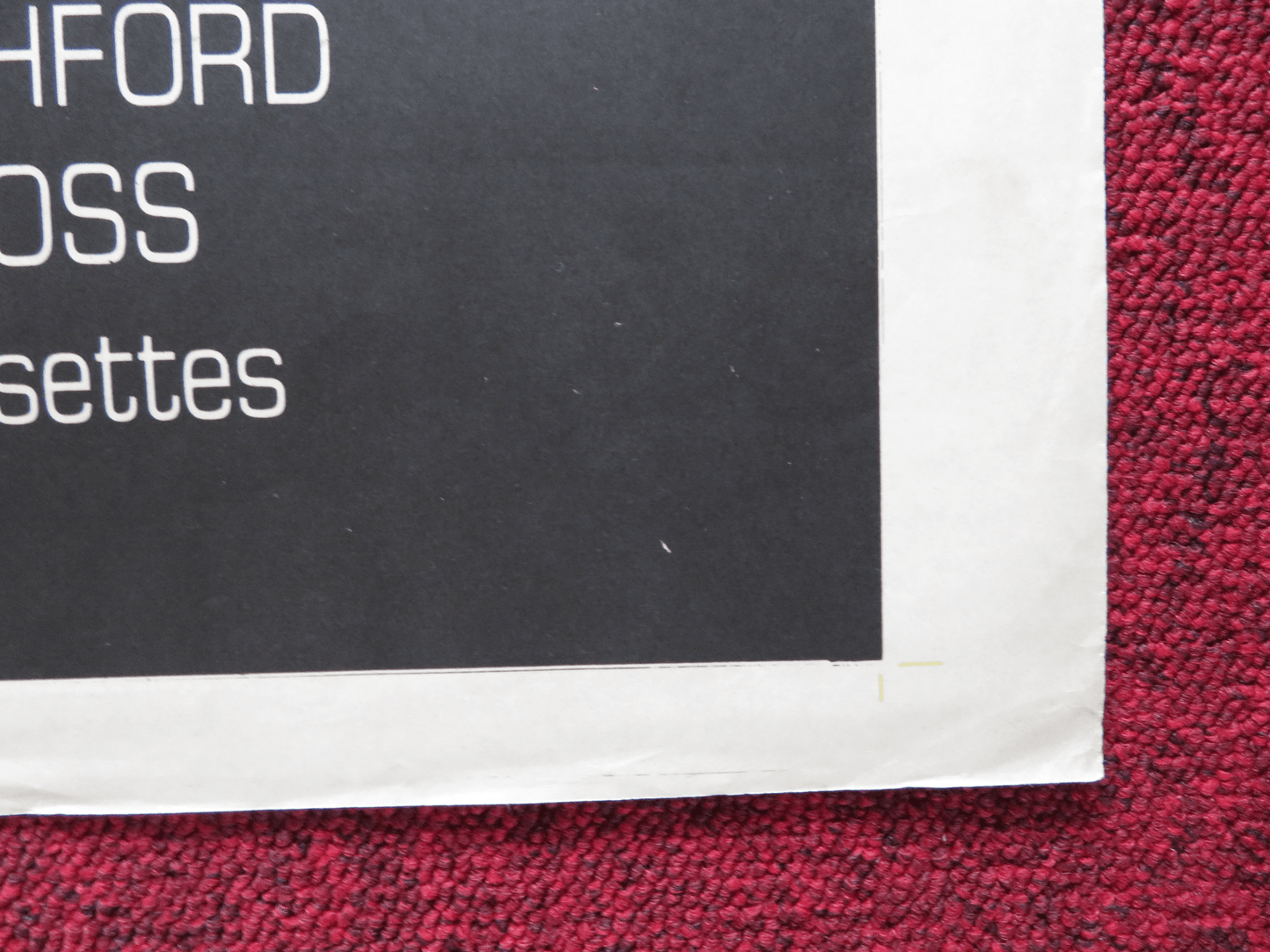 FOOTLOOSE FOLDED ARGENTINA ONE SHEET POSTER KEVIN BACON JOHN LITHGOW 1985 Rendezvous Cinema Movie posters