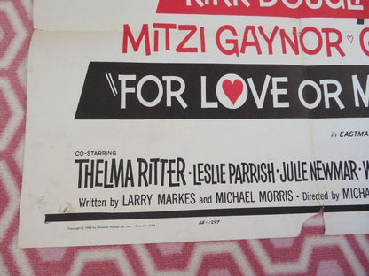 FOR LOVE OR MONEY US ONE SHEET POSTER THELMA RITTER KIRK DOUGLAS 1963 Movie posters