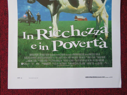 FOR RICHER OR POORER ITALIAN LOCANDINA (27.5"x13") POSTER TIM ALLEN 1998 - Rendezvous Cinema
