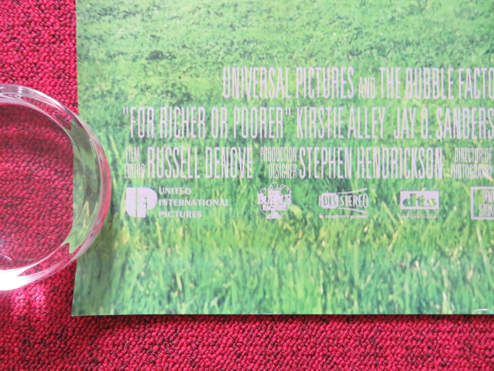 FOR RICHER OR POORER UK QUAD (30"x40") ROLLED POSTER TIM ALLEN KIRSTIE ALLEY 199 Rendezvous Cinema Movie posters