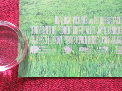 FOR RICHER OR POORER UK QUAD (30"x40") ROLLED POSTER TIM ALLEN KIRSTIE ALLEY 199 Rendezvous Cinema Movie posters