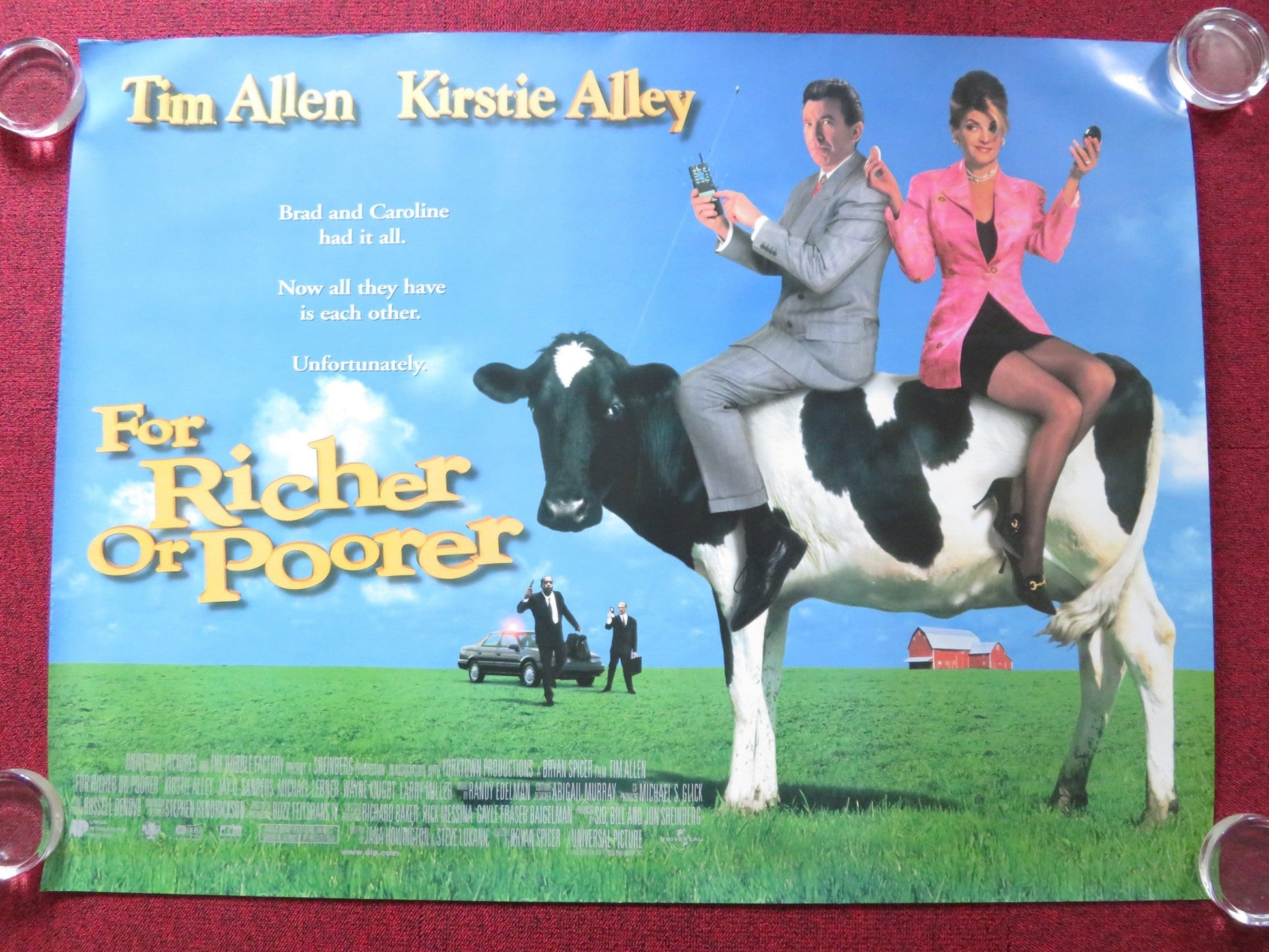 FOR RICHER OR POORER UK QUAD (30"x40") ROLLED POSTER TIM ALLEN KIRSTIE ALLEY 199 Rendezvous Cinema Movie posters