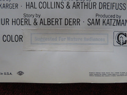 FOR SINGLES ONLY US INSERT (14"x 36") POSTER JOHN SAXON MARY ANN MOBLEY 1968 Rendezvous Cinema Movie posters