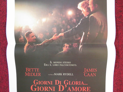 FOR THE BOYS ITALIAN LOCANDINA POSTER BETTE MIDLER JAMES CAAN 1991 Rendezvous Cinema Movie posters