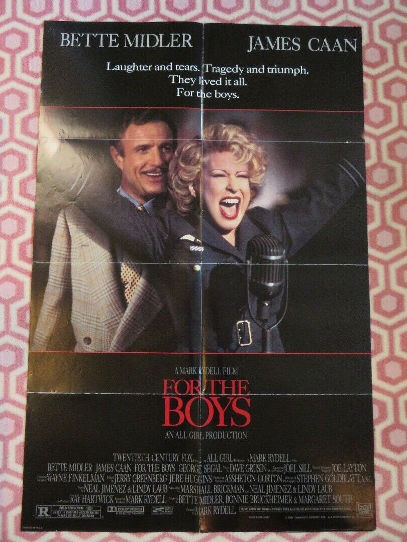 FOR THE BOYS US ONE SHEET POSTER BETTE MIDLER JAMES CAAN 1991 Movie posters