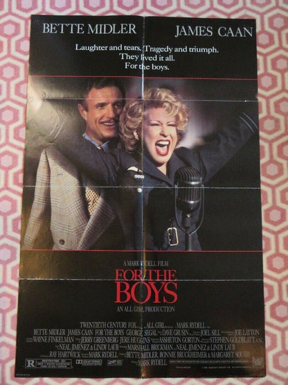 FOR THE BOYS US ONE SHEET POSTER BETTE MIDLER JAMES CAAN 1991 Movie posters