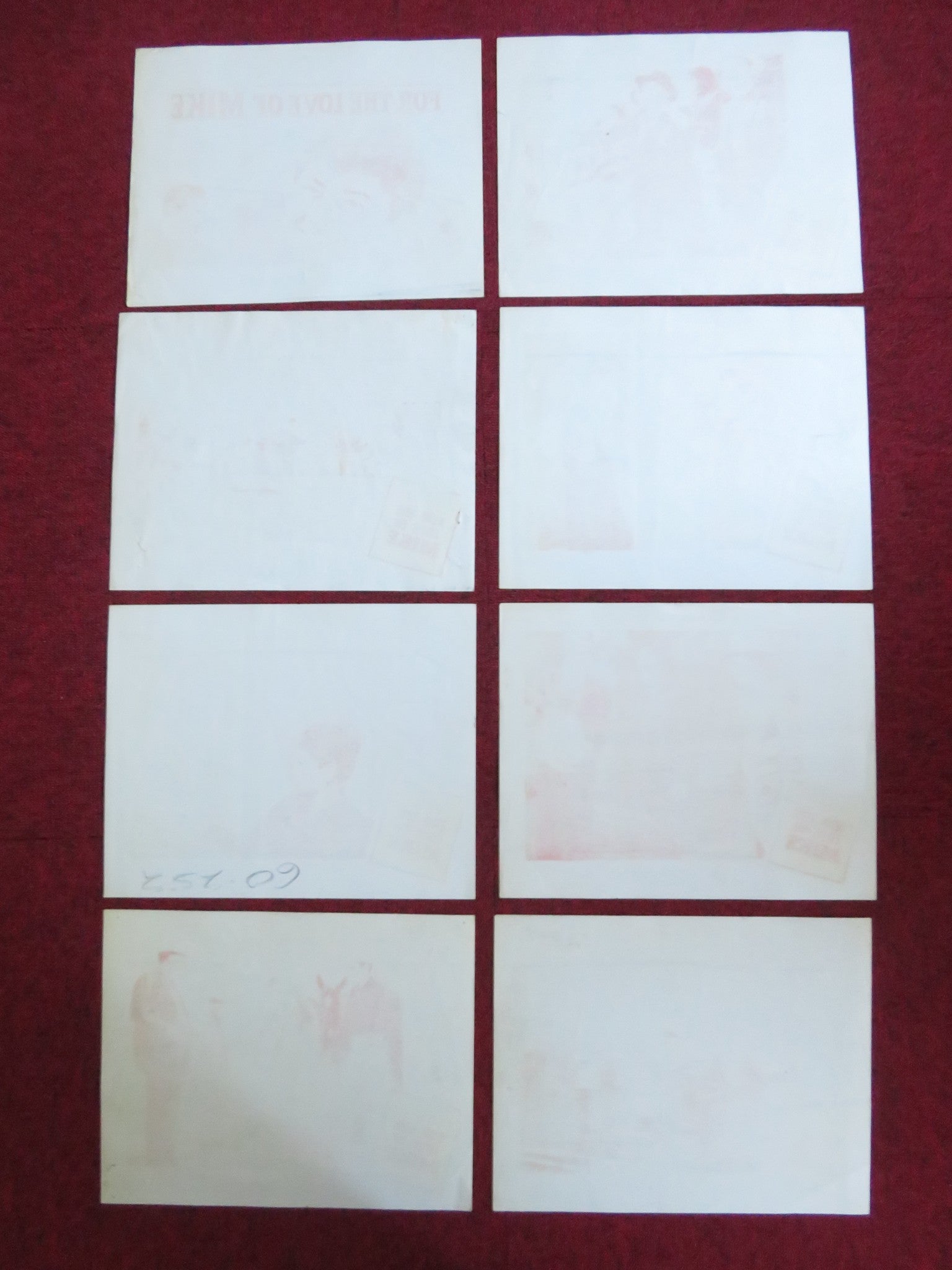 FOR THE LOVE OF MIKE US LOBBY CARD FULL SET RICHARD BASEHEART STUARY ERWIN 1960 Rendezvous Cinema Movie posters