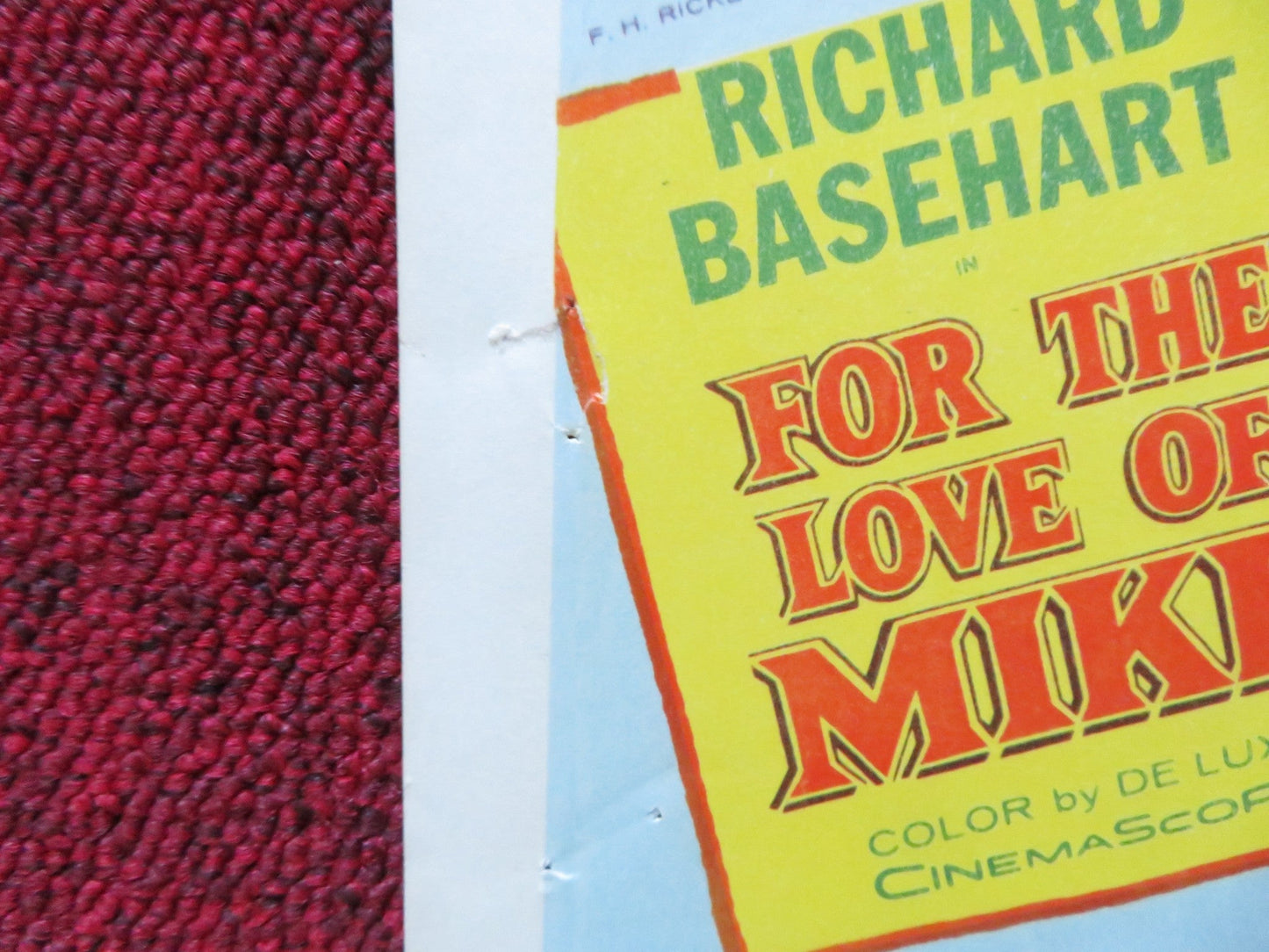 FOR THE LOVE OF MIKE US LOBBY CARD FULL SET RICHARD BASEHEART STUARY ERWIN 1960 Rendezvous Cinema Movie posters